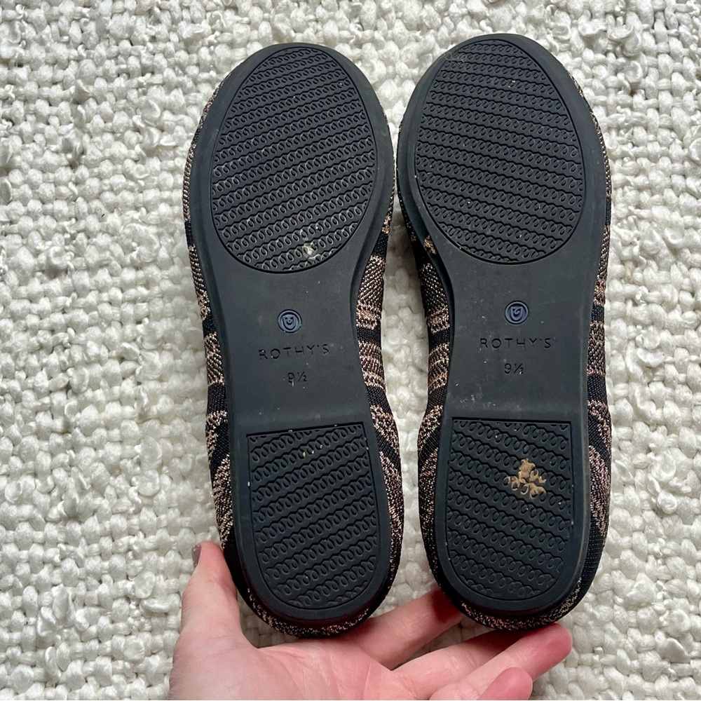 Rothy's The Flat In Golden Shimmer, Size 9.5 - image 7